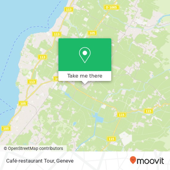 Café-restaurant Tour map