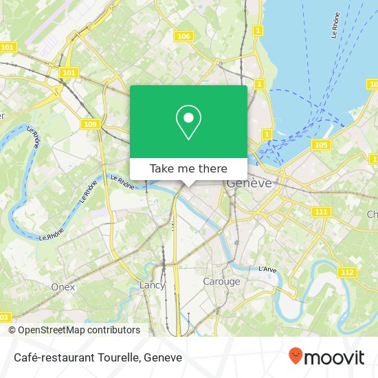 Café-restaurant Tourelle map