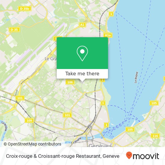 Croix-rouge & Croissant-rouge Restaurant map