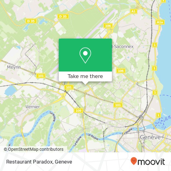 Restaurant Paradox Karte