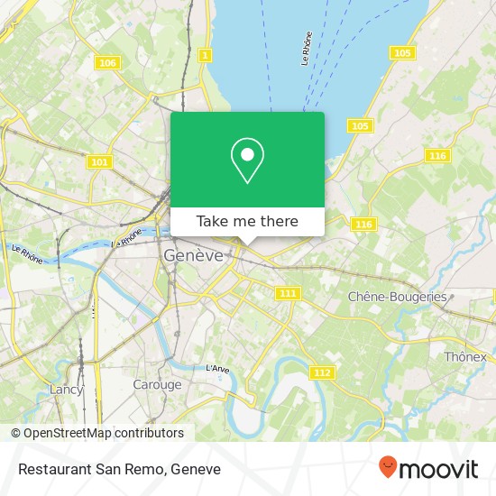 Restaurant San Remo map
