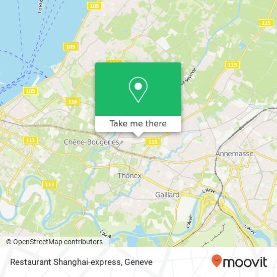 Restaurant Shanghai-express Karte