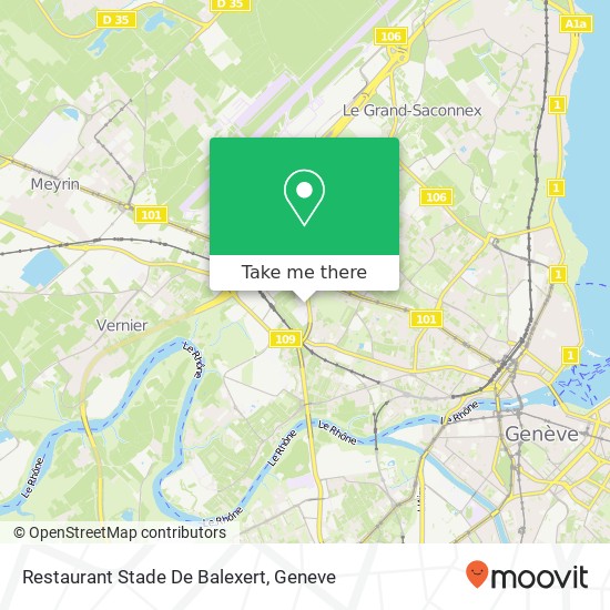 Restaurant Stade De Balexert map