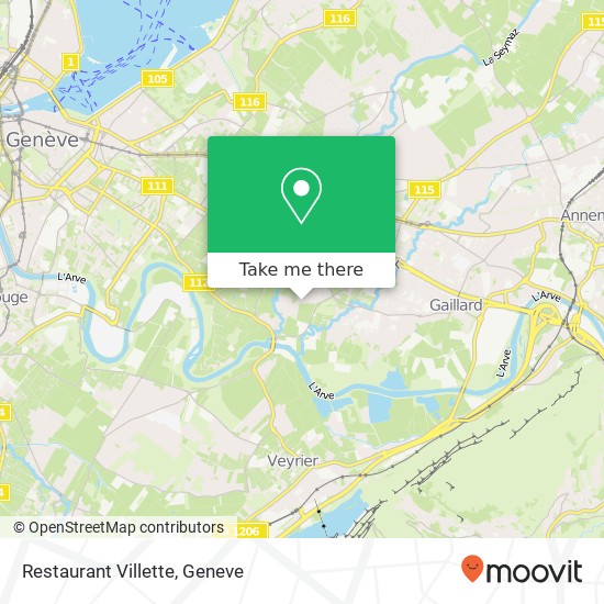 Restaurant Villette map