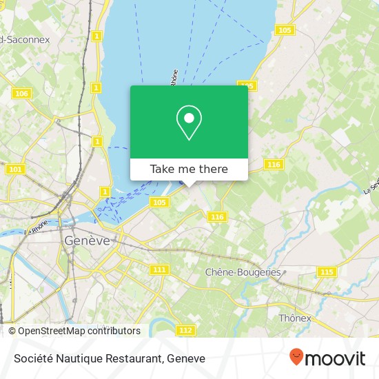 Société Nautique Restaurant map