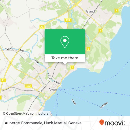 Auberge Communale, Huck Martial map