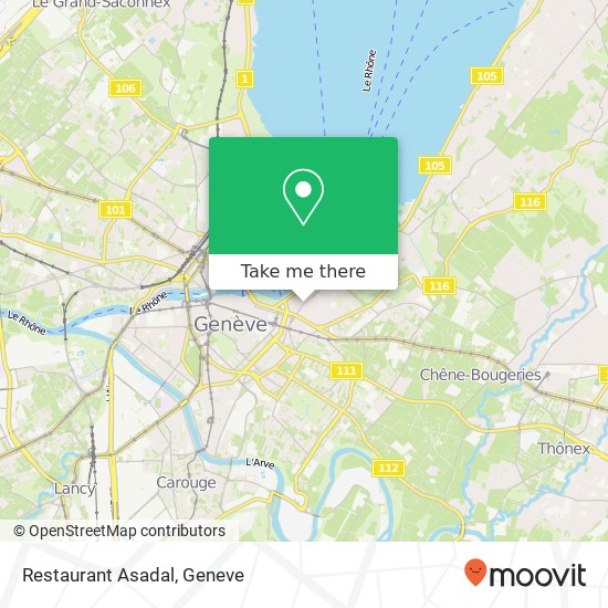 Restaurant Asadal map