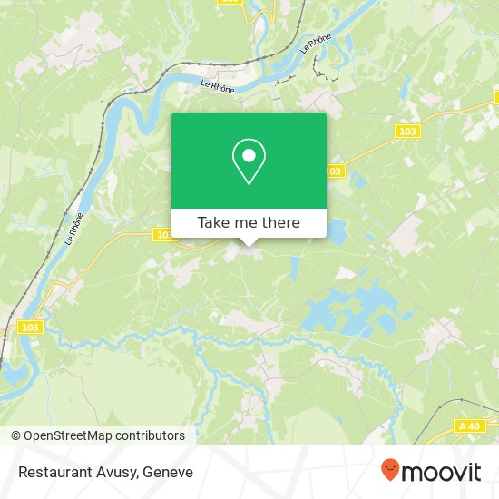 Restaurant Avusy map