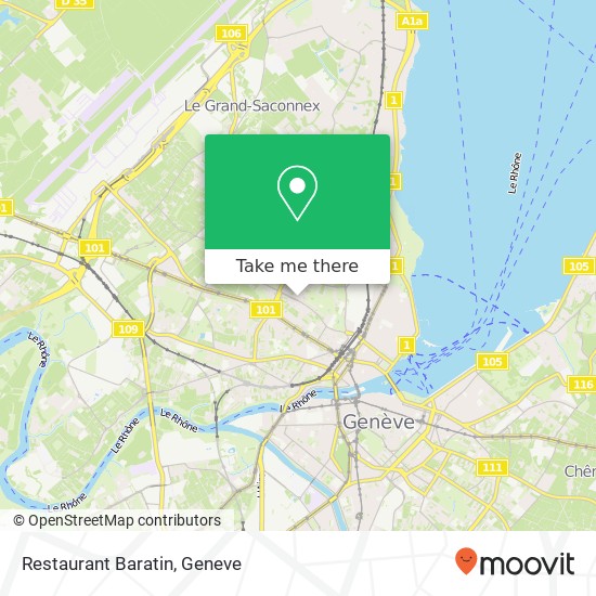 Restaurant Baratin map