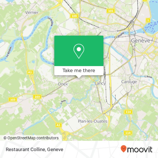 Restaurant Colline map