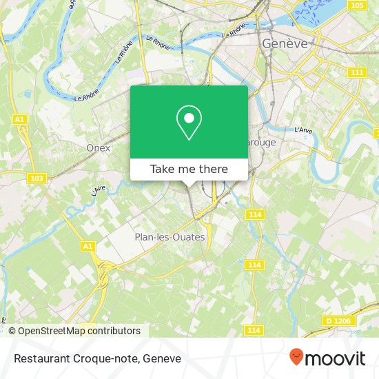 Restaurant Croque-note map