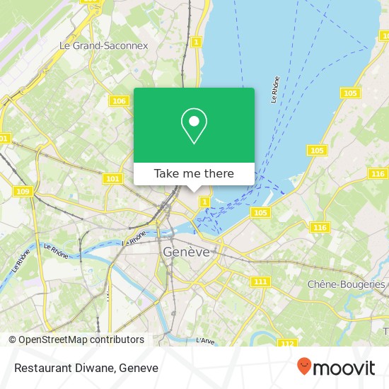 Restaurant Diwane map