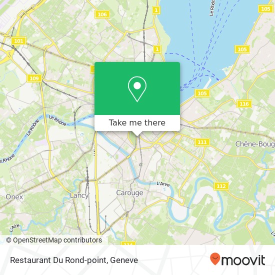 Restaurant Du Rond-point map