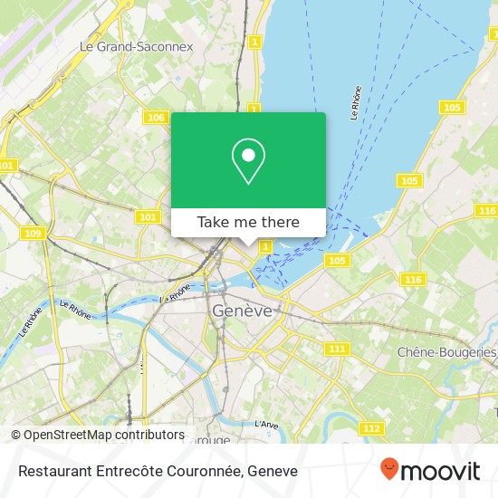 Restaurant Entrecôte Couronnée map