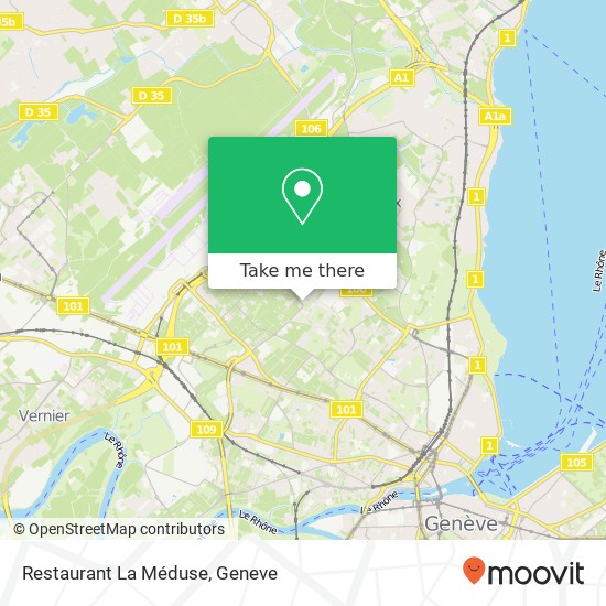 Restaurant La Méduse map