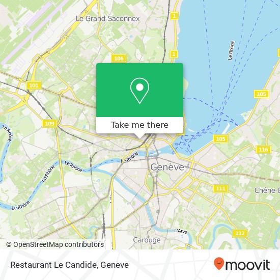 Restaurant Le Candide map
