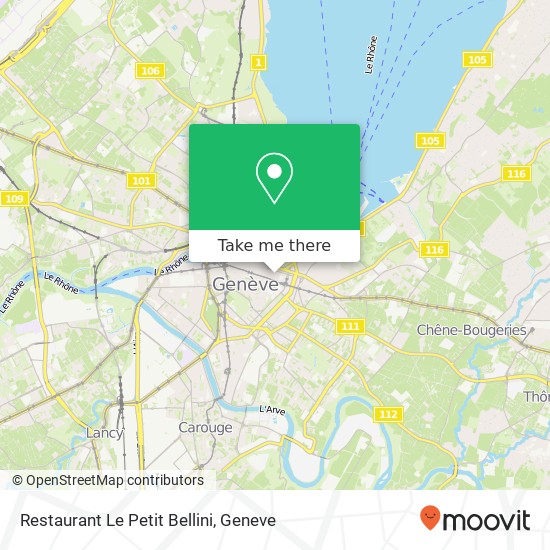 Restaurant Le Petit Bellini map