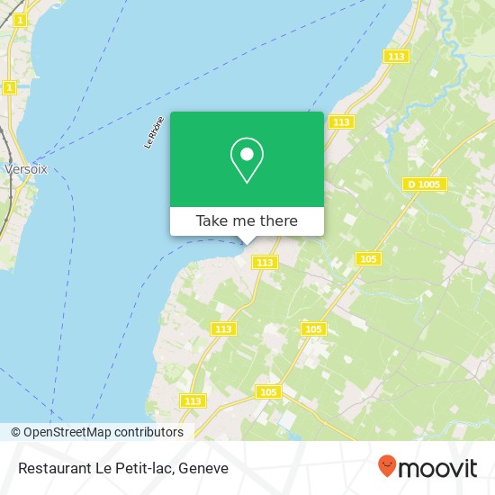 Restaurant Le Petit-lac map