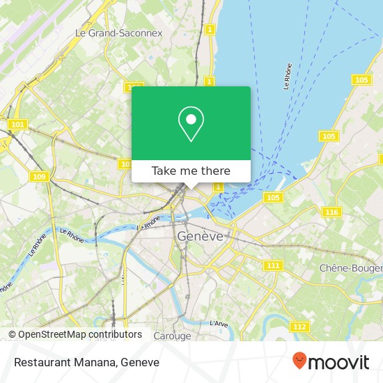 Restaurant Manana map