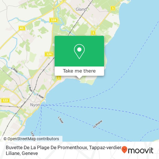 Buvette De La Plage De Promenthoux, Tappaz-verdier Liliane map