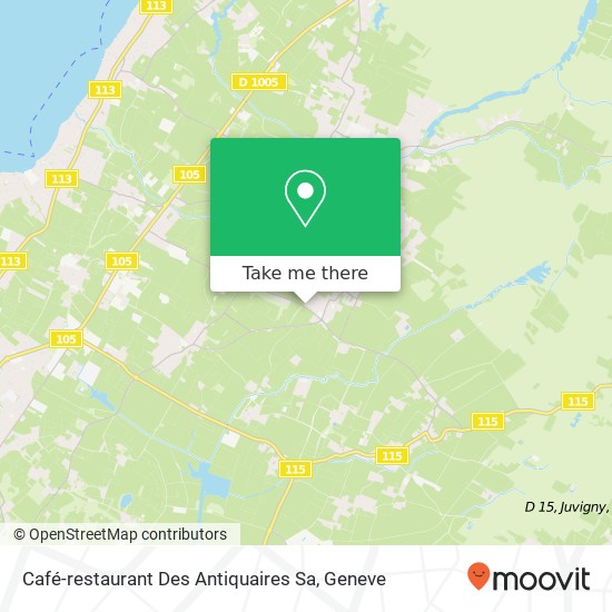 Café-restaurant Des Antiquaires Sa map