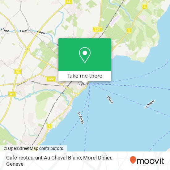 Café-restaurant Au Cheval Blanc, Morel Didier map