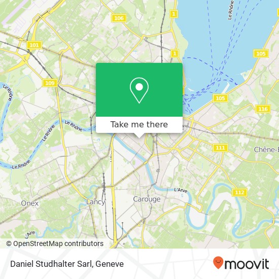 Daniel Studhalter Sarl map