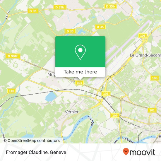 Fromaget Claudine map