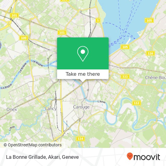 La Bonne Grillade, Akari map