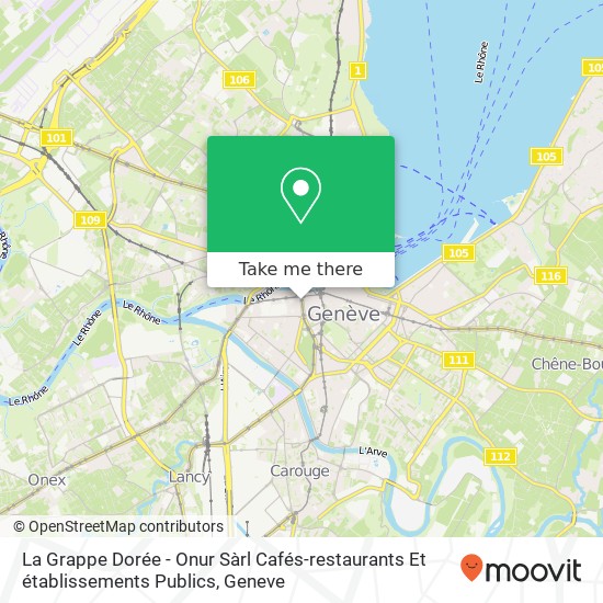 La Grappe Dorée - Onur Sàrl Cafés-restaurants Et établissements Publics Karte