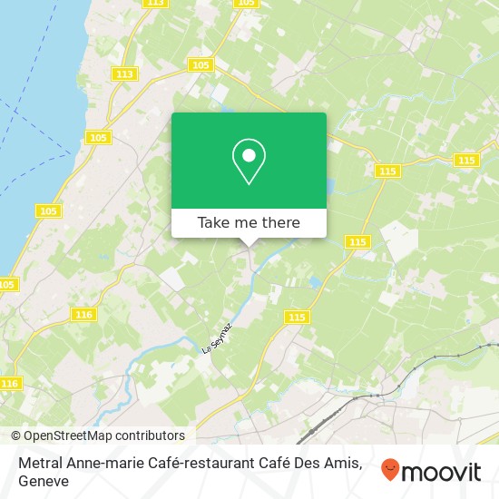 Metral Anne-marie Café-restaurant Café Des Amis map