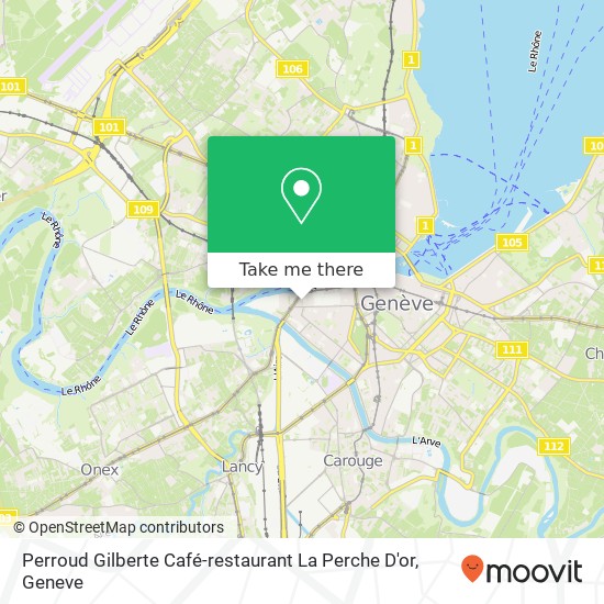 Perroud Gilberte Café-restaurant La Perche D'or Karte