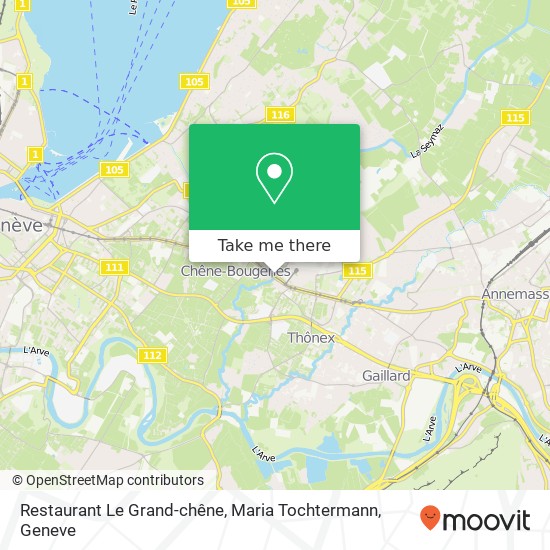 Restaurant Le Grand-chêne, Maria Tochtermann map