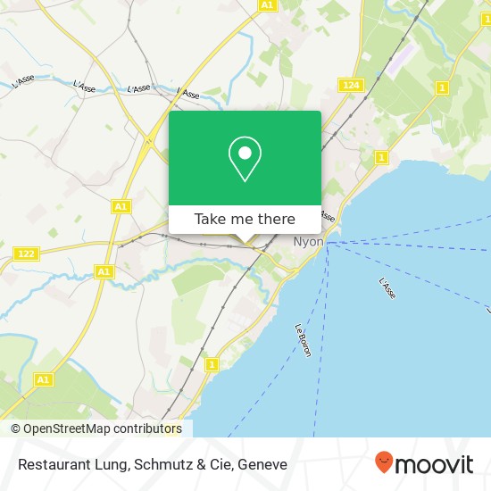 Restaurant Lung, Schmutz & Cie map