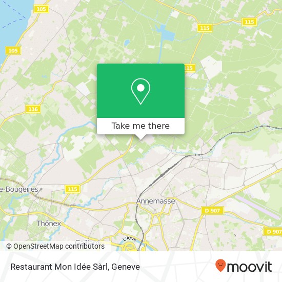 Restaurant Mon Idée Sàrl map