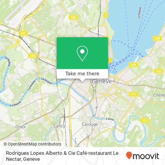 Rodrigues Lopes Alberto & Cie Café-restaurant Le Nectar map