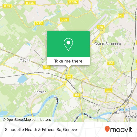 Silhouette Health & Fitness Sa map