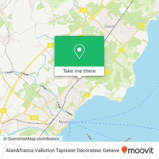 Alain&franca Vallotton Tapissier Décorateur map