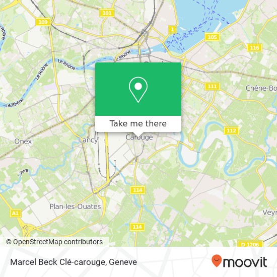 Marcel Beck Clé-carouge map