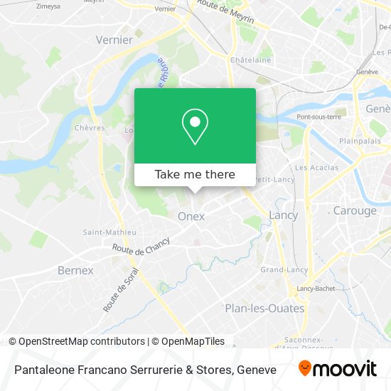 Pantaleone Francano Serrurerie & Stores Karte
