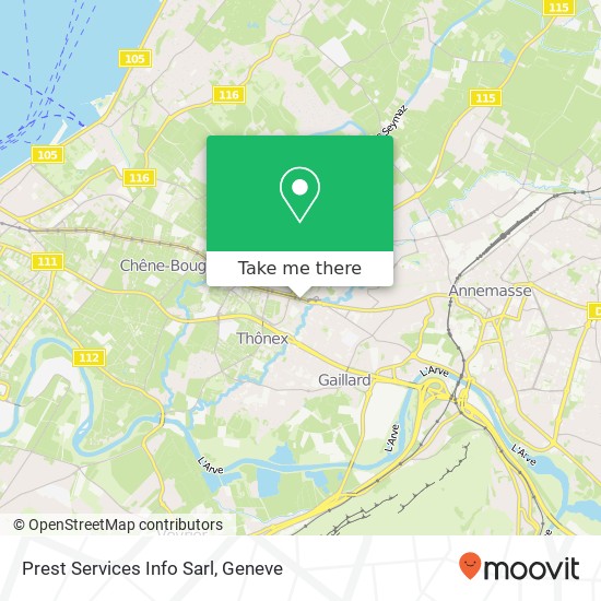 Prest Services Info Sarl map