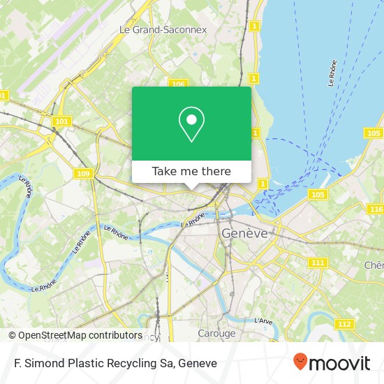 F. Simond Plastic Recycling Sa map