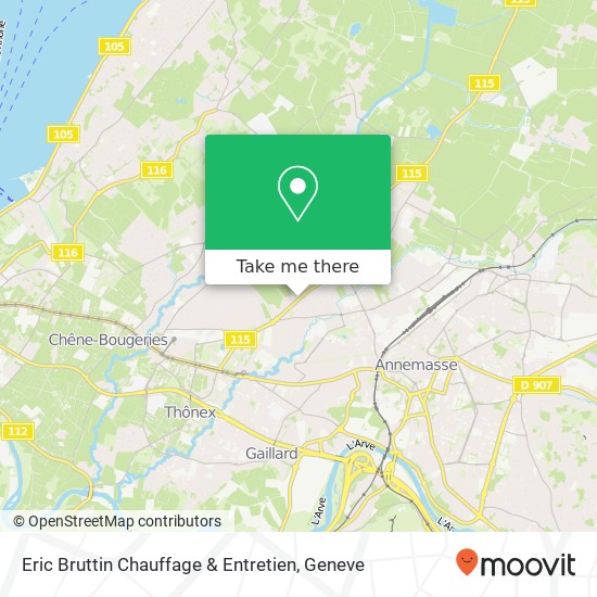 Eric Bruttin Chauffage & Entretien map