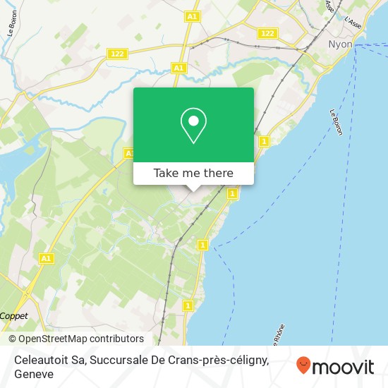 Celeautoit Sa, Succursale De Crans-près-céligny map