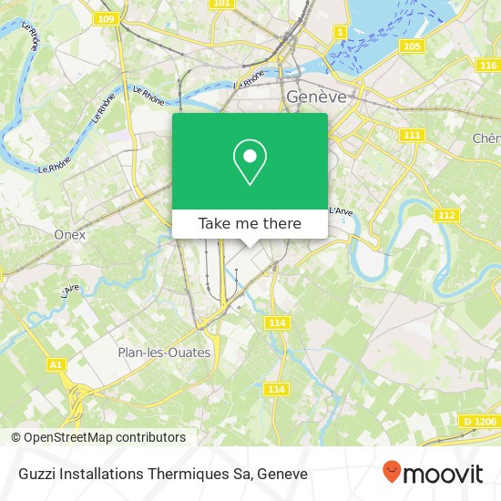 Guzzi Installations Thermiques Sa map