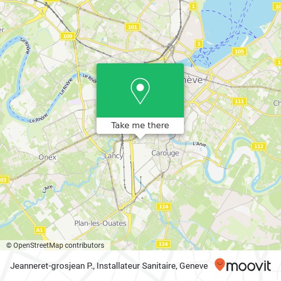 Jeanneret-grosjean P., Installateur Sanitaire map