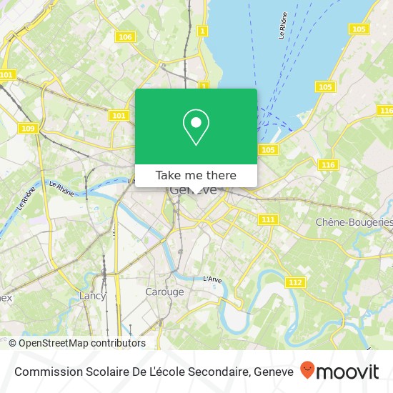 Commission Scolaire De L'école Secondaire map