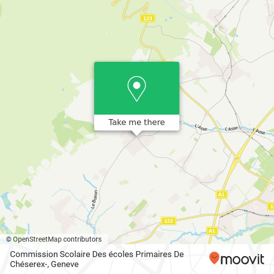 Commission Scolaire Des écoles Primaires De Chéserex- map