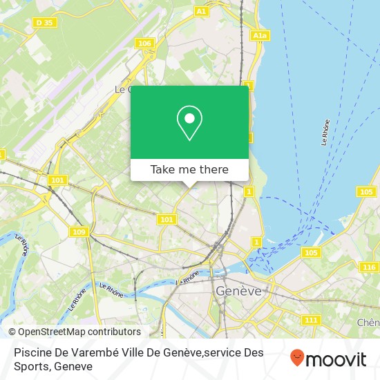 Piscine De Varembé Ville De Genève,service Des Sports map