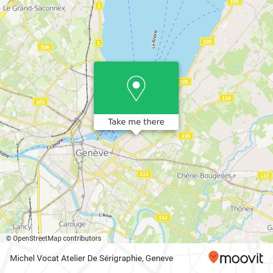Michel Vocat Atelier De Sérigraphie map